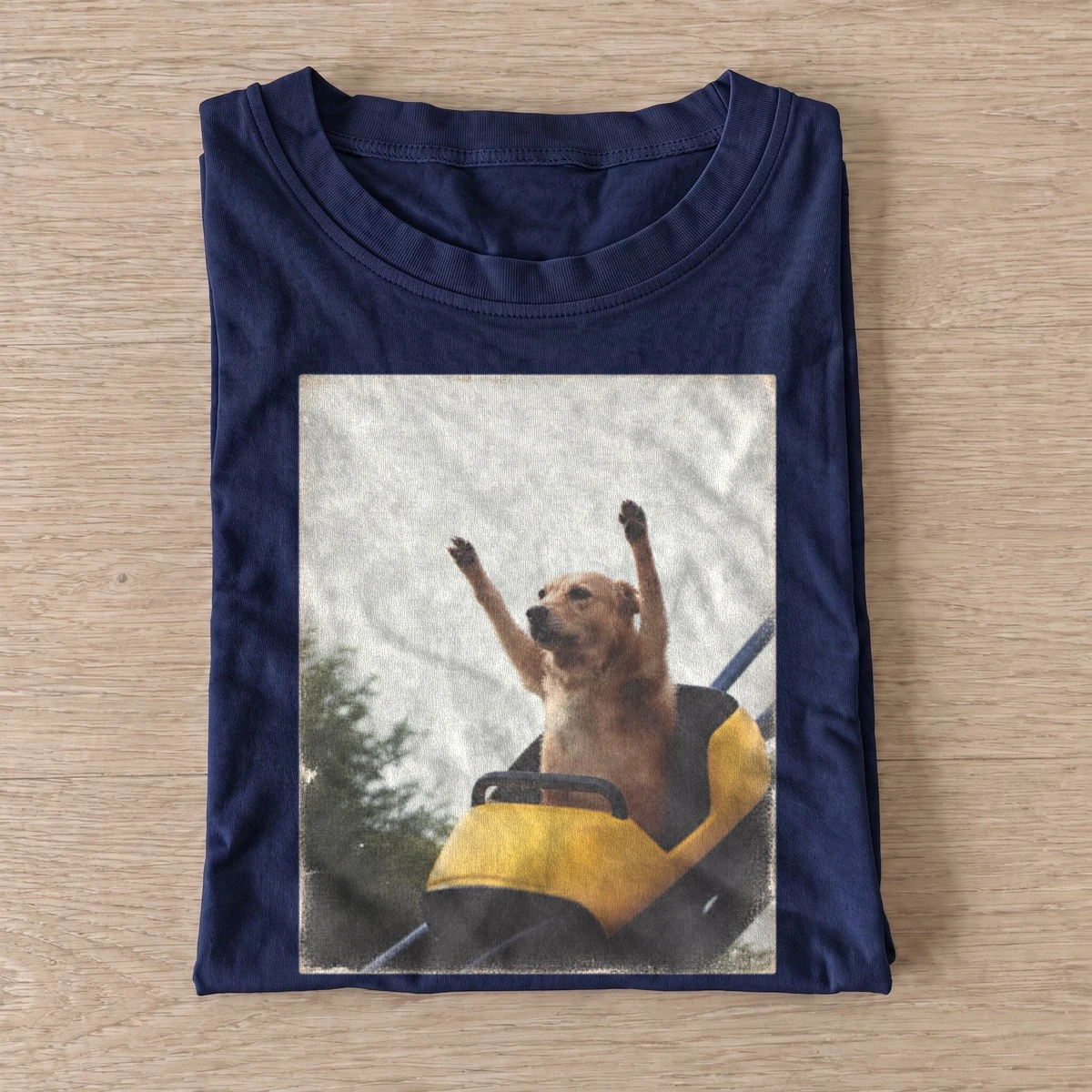 Rollercoaster dog t shirt navy20rollercoaster dog.webp