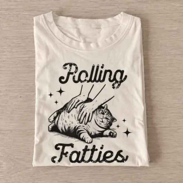 Rolling fatties cat t shirt sand20rolling fatties cat.webp