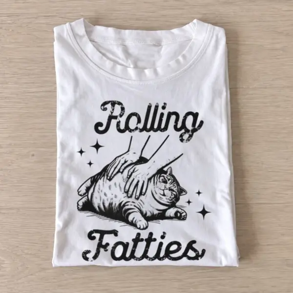 Rolling fatties cat t shirt white20rolling fatties cat.webp