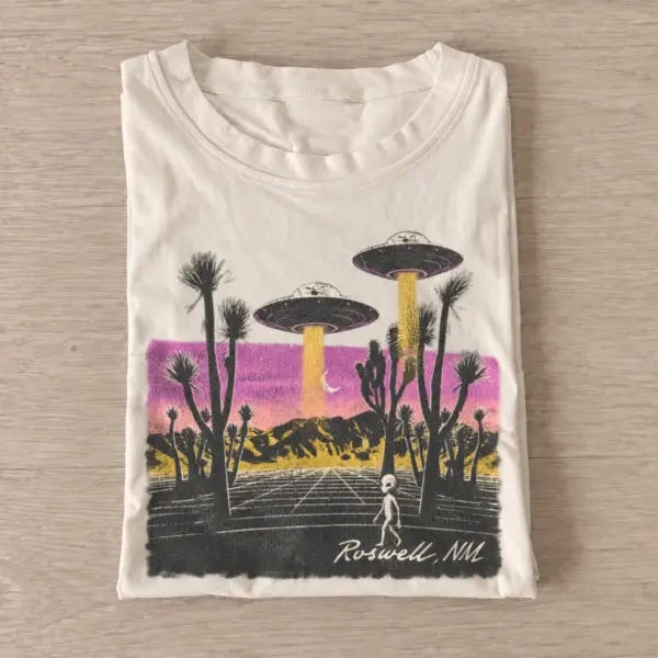 Roswell ufo desert graphic t shirt sand20roswell ufo desert.webp