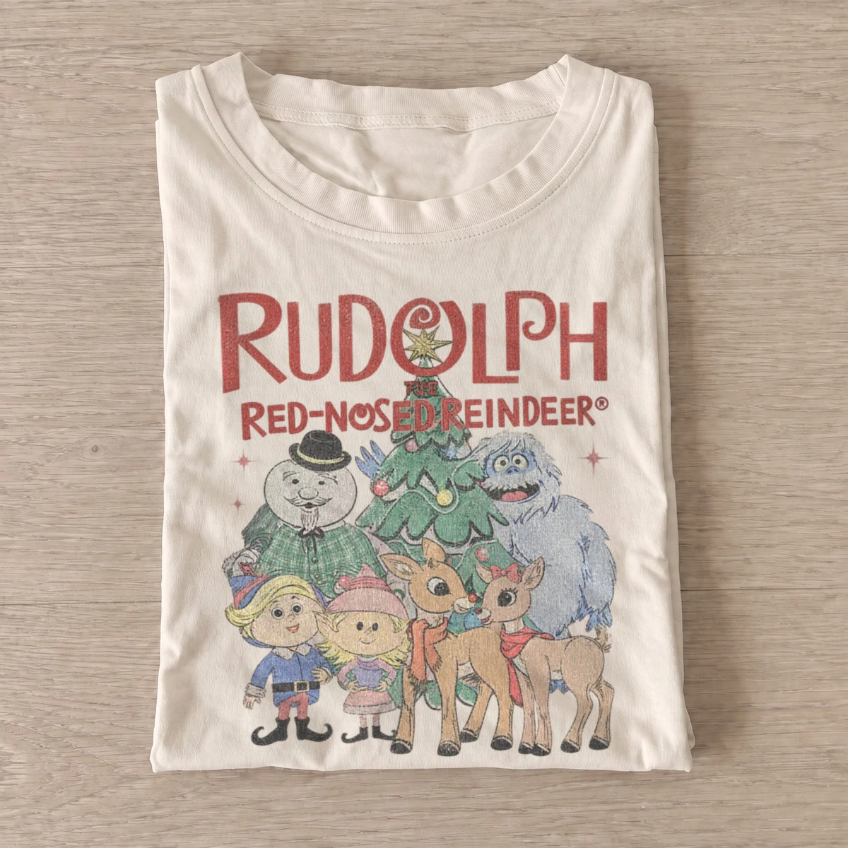 Rudolph red nosed reindeer holiday friends t shirt sand20reindeer holiday friends.webp
