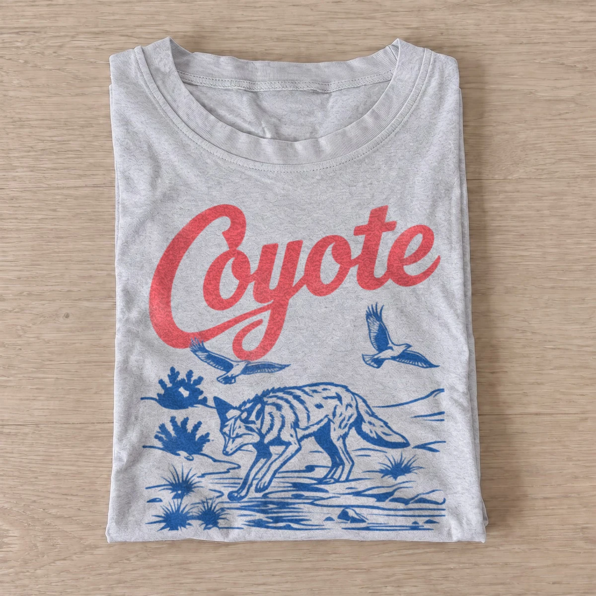 Running coyote graphic t shirt gray20running coyote.webp