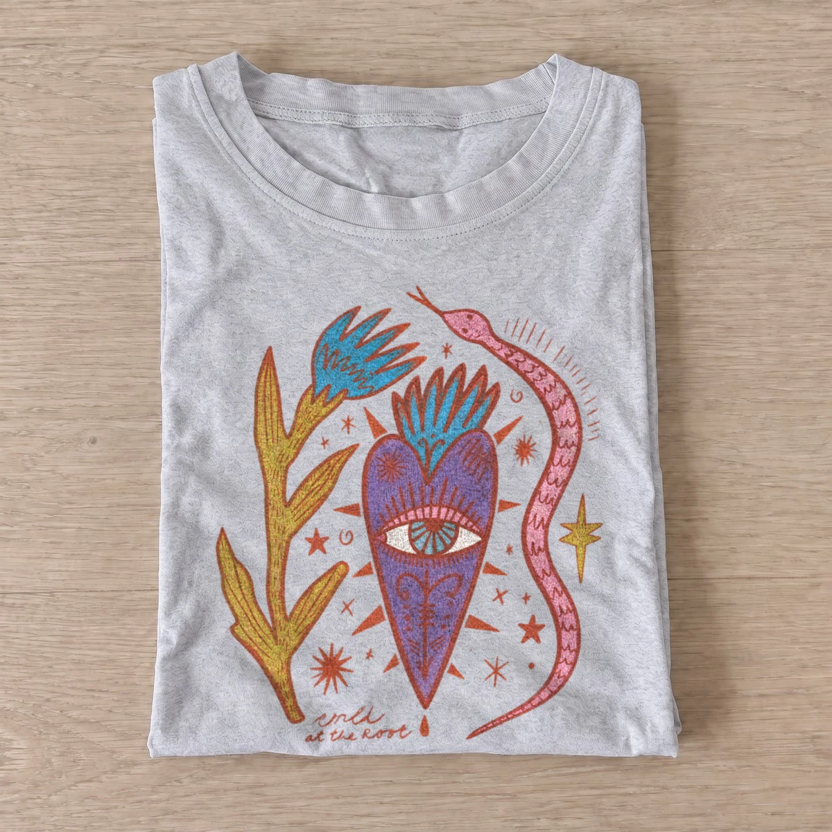 Sacred eye heart graphic t shirt gray20sacred eye heart.webp