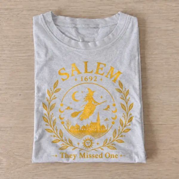 Salem 1692 they missed one witch t shirt gray20salem missed one.webp