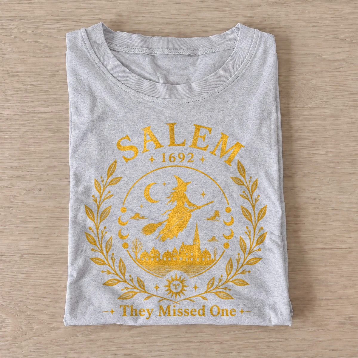 Salem 1692 they missed one witch t shirt gray20salem missed one.webp