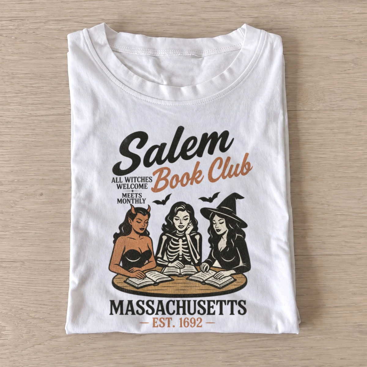 Salem book club all witches welcome t shirt white20salem book club.webp