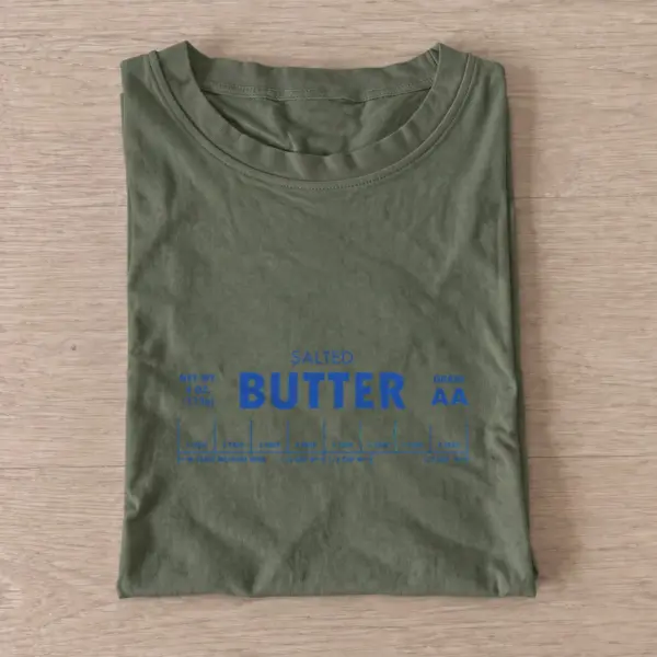 Salted butter label t shirt olive20salted butter label.webp