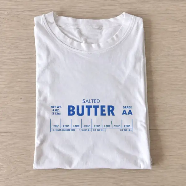 Salted butter label t shirt white20salted butter label.webp