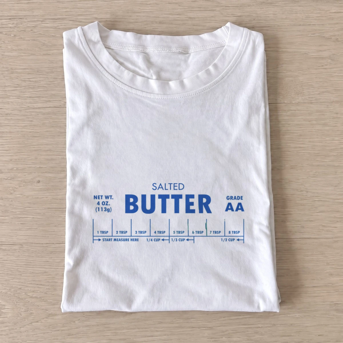 Salted butter label t shirt white20salted butter label.webp