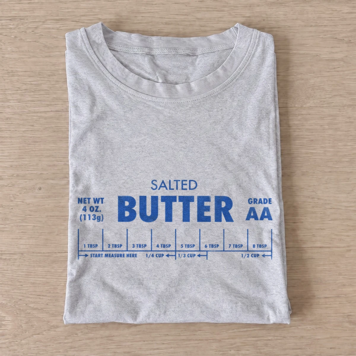 Salted butter wrapper graphic t shirt gray20salted butter.webp