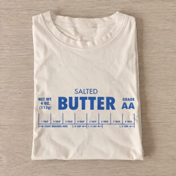 Salted butter wrapper graphic t shirt sand20salted butter.webp