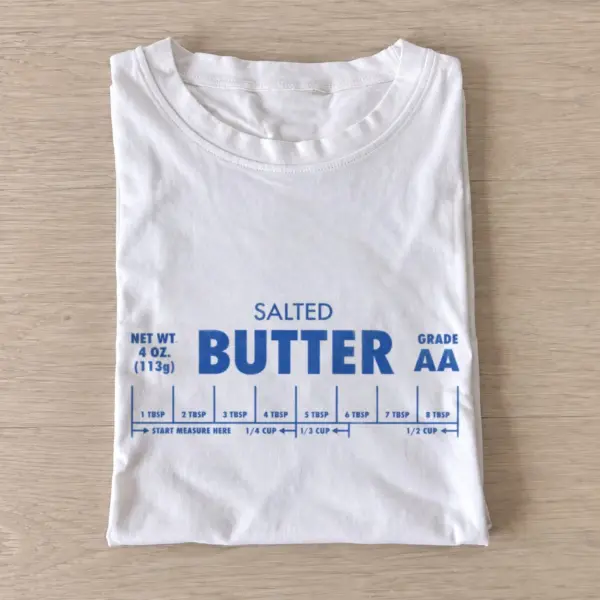Salted butter wrapper graphic t shirt white20salted butter.webp