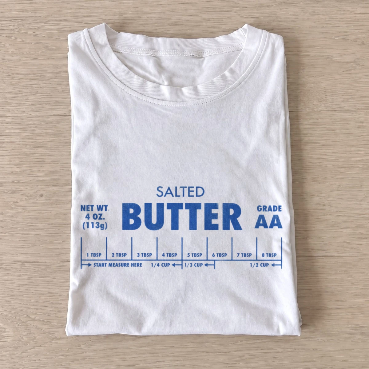 Salted butter wrapper graphic t shirt white20salted butter.webp