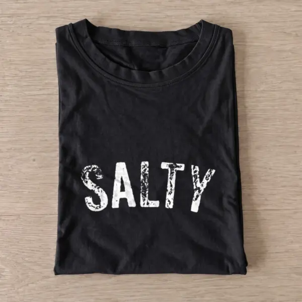 Salty white type t shirt black20salty white type.webp