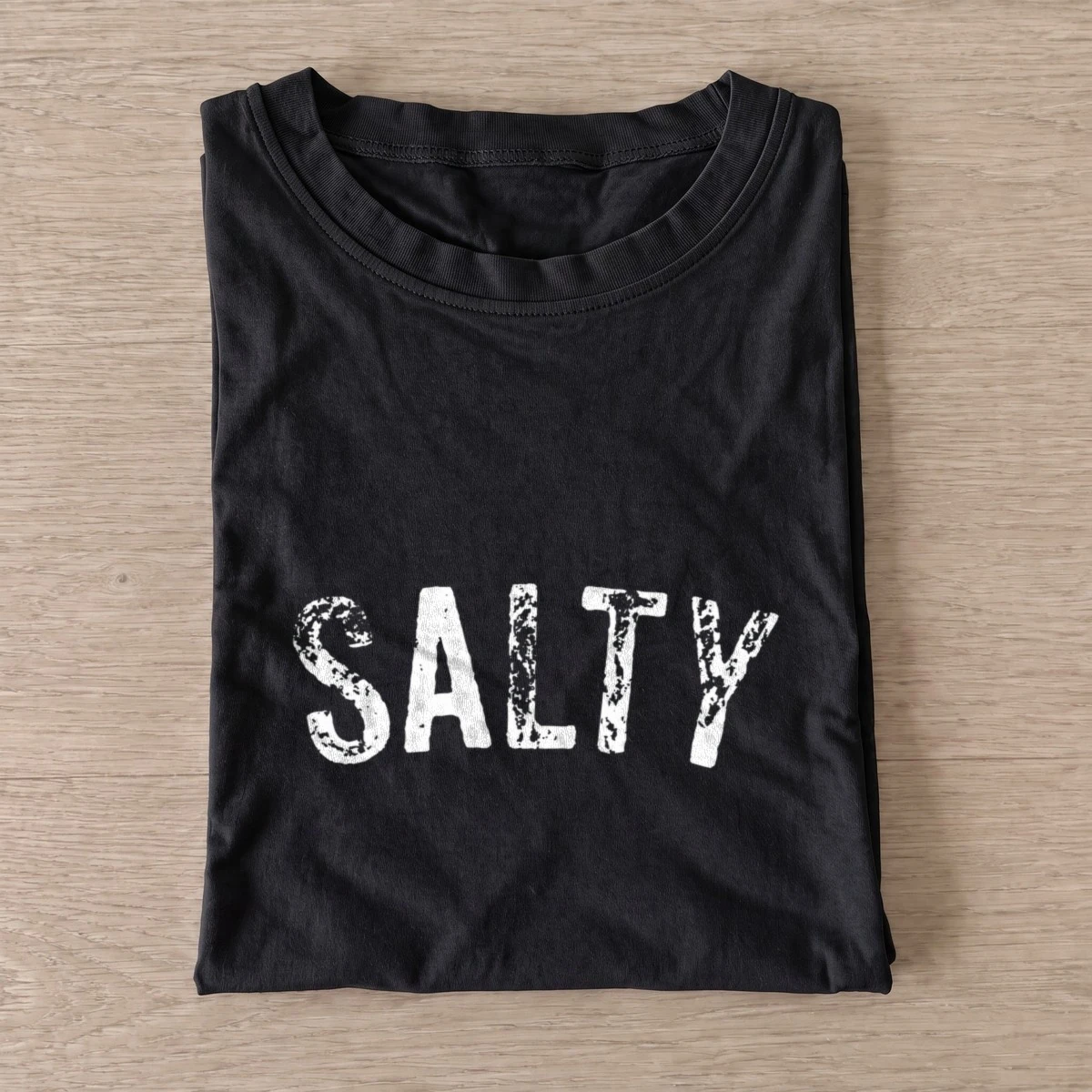 Salty white type t shirt black20salty white type.webp