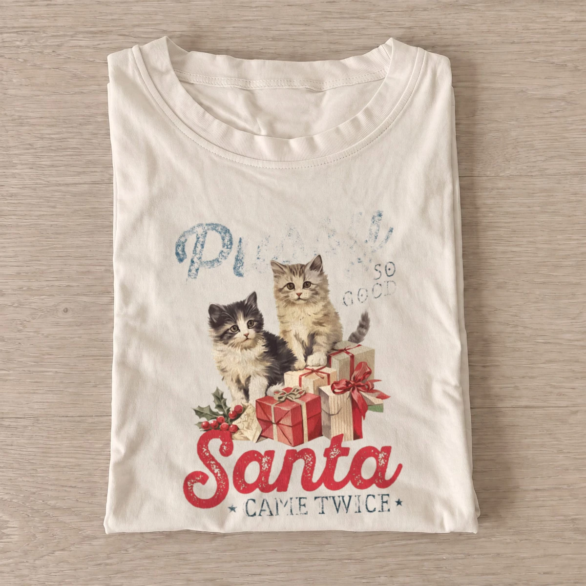 Santa came twice t shirt sand20santa came twice.webp