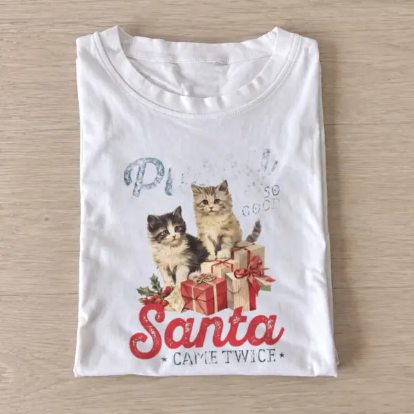 Santa came twice t shirt white20santa came twice.webp