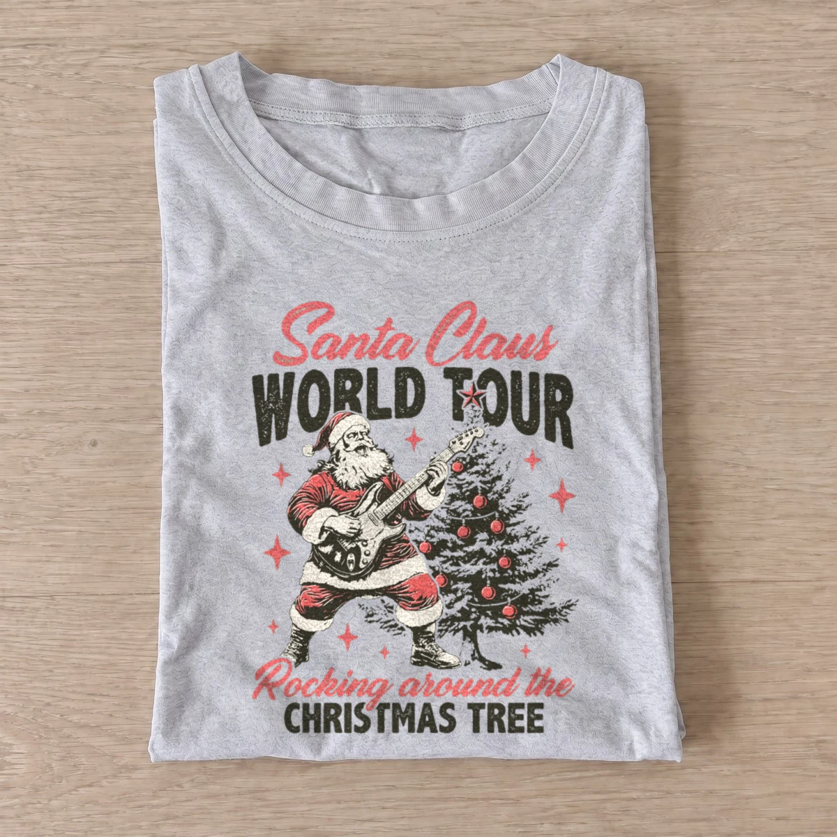 Santa world tour t shirt gray20santa world tour.webp