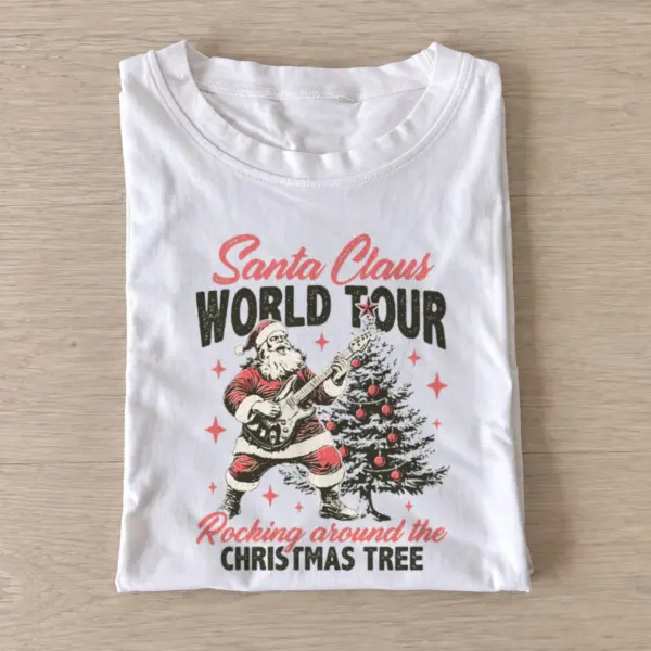 Santa world tour t shirt white20santa world tour.webp