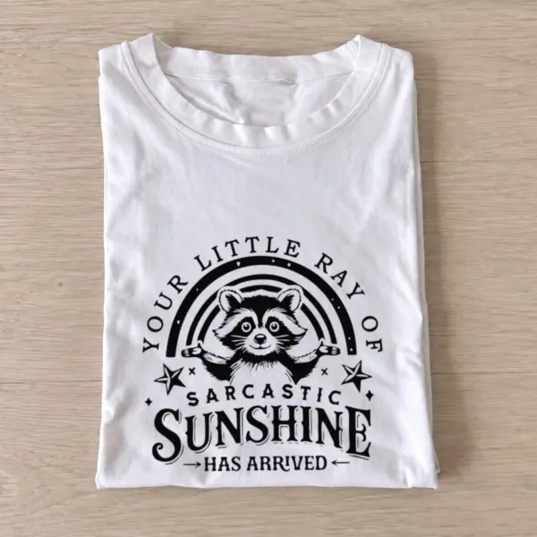 Sarcastic sunshine raccoon t shirt white20sarcastic sunshine raccoon.webp