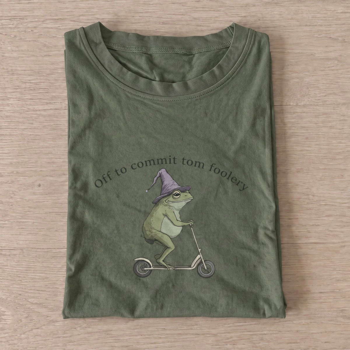 Scooter wizard frog t shirt olive20scooter wizard frog.webp