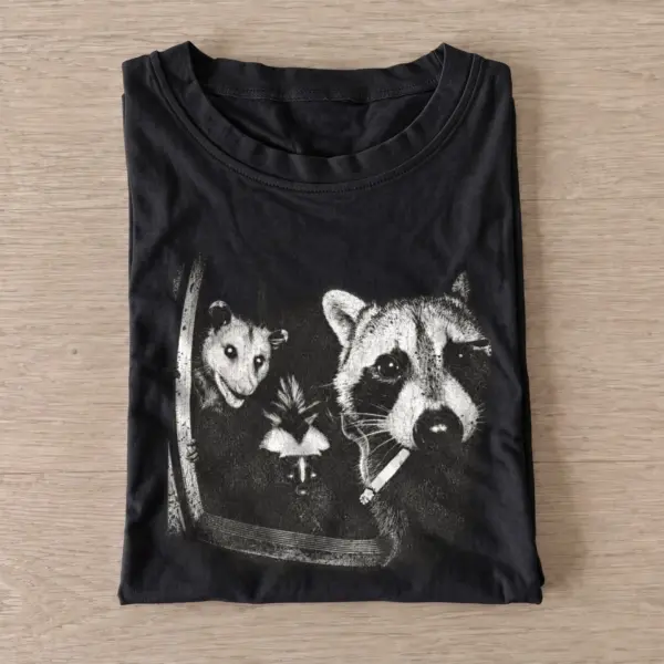 Screaming critter portrait t shirt black20screaming critter portrait.webp