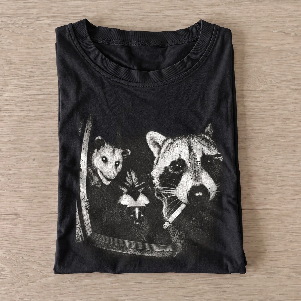 Screaming critter portrait t shirt black20screaming critter portrait.webp