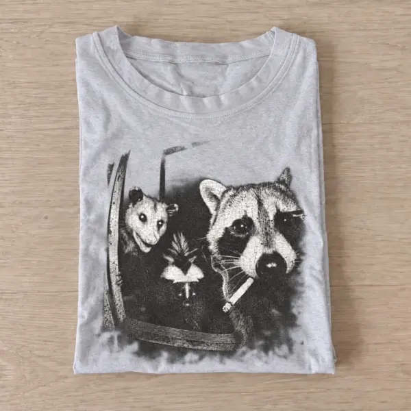 Screaming critter portrait t shirt gray20screaming critter portrait.webp