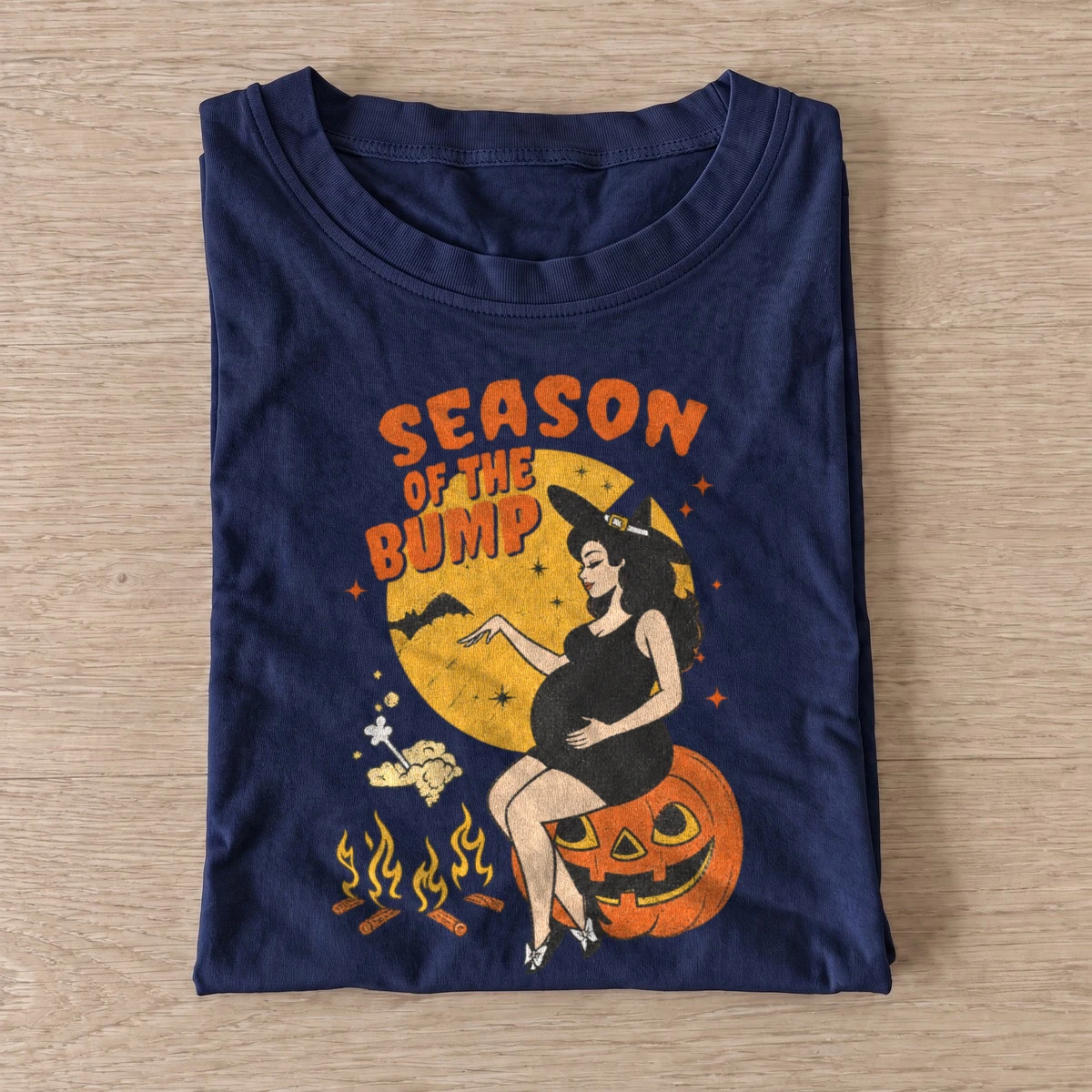 Season of the bump witch halloween t shirt navy20season of bump.webp