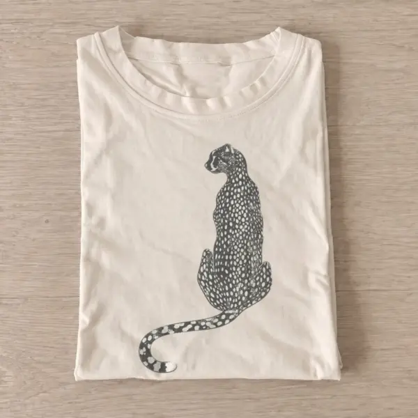 Seated cheetah t shirt sand20seated cheetah.webp