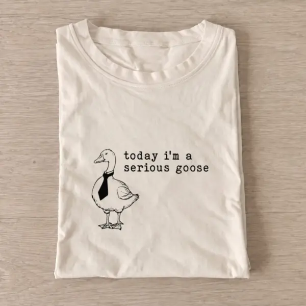 Serious goose tie t shirt sand20serious goose tie.webp