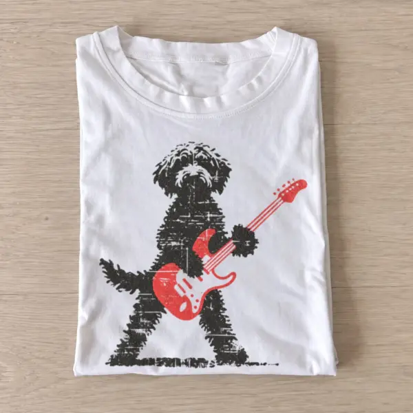 Shaggy guitar dog t shirt white20shaggy guitar dog.webp