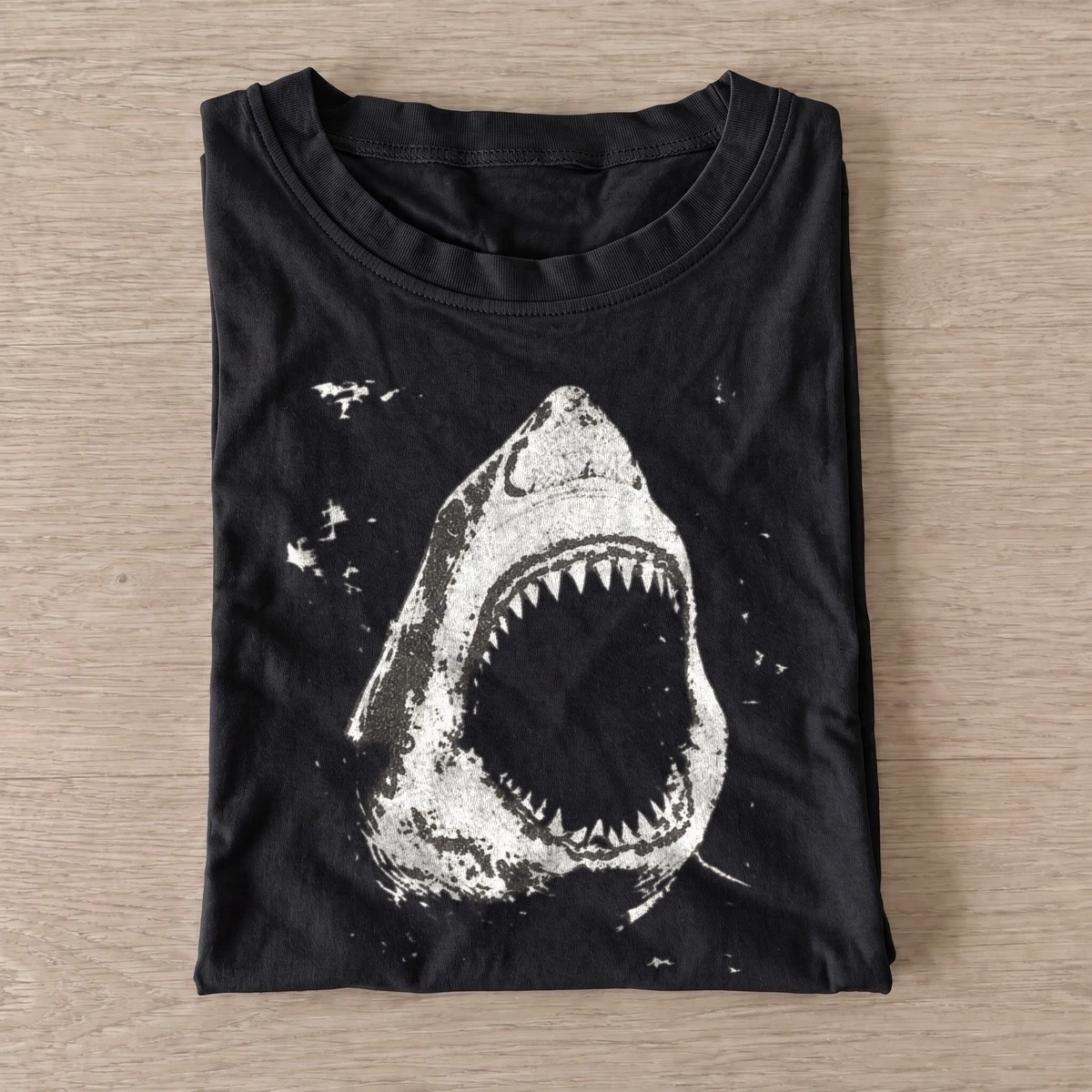 Shark jaws graphic t shirt black20shark jaws.webp