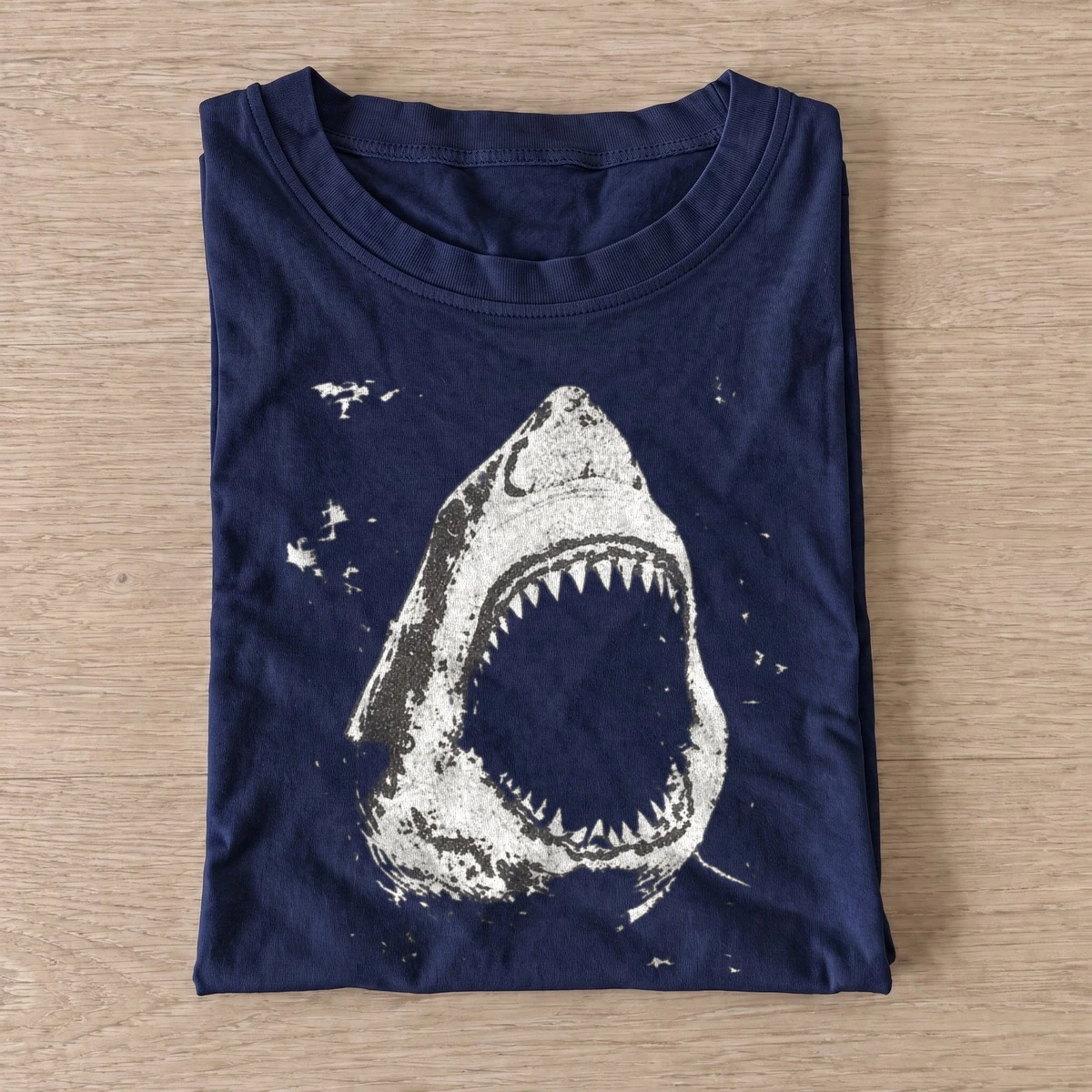 Shark jaws graphic t shirt navy20shark jaws.webp