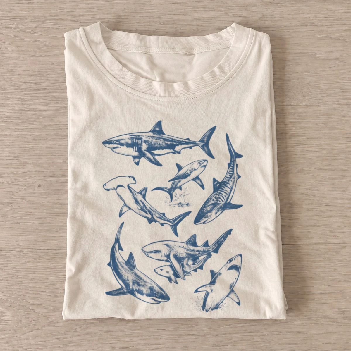 Shark school graphic t shirt sand20shark school.webp