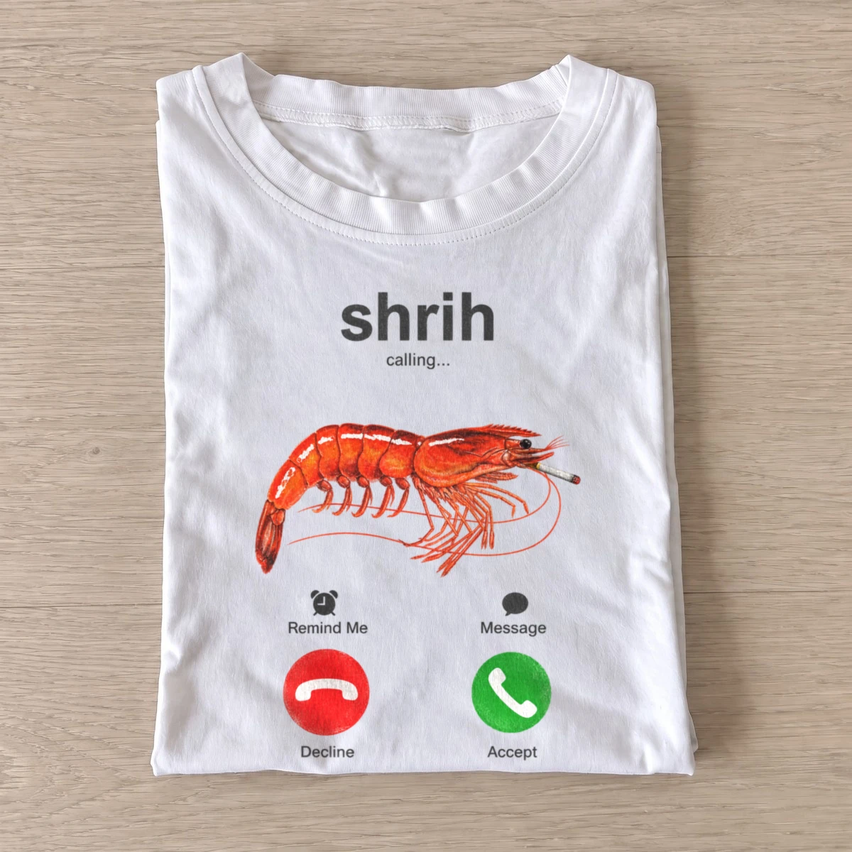 Shrih calling t shirt white20shrih20calling.webp