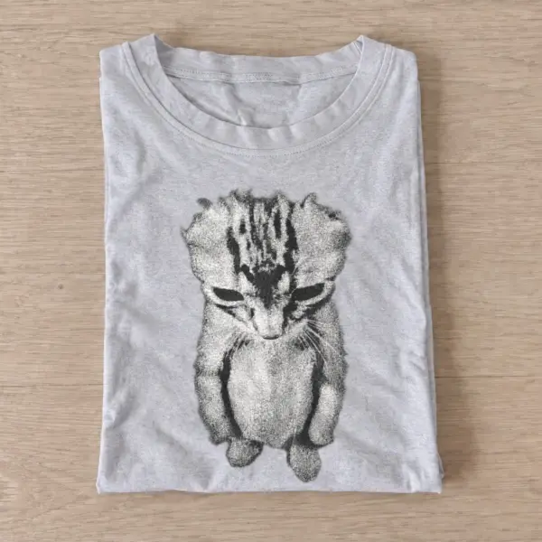 Shy kitten graphic t shirt gray20shy kitten.webp