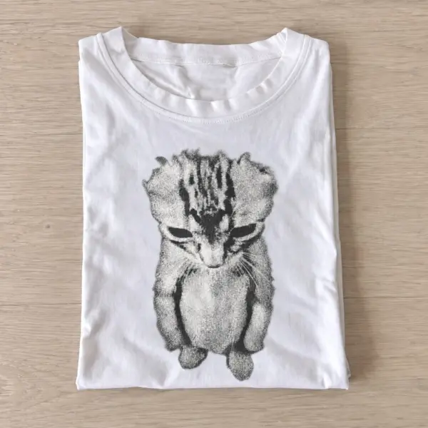 Shy kitten graphic t shirt white20shy kitten.webp