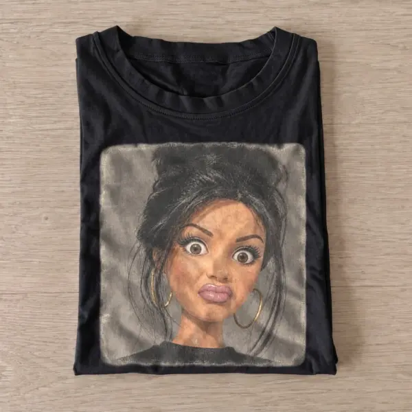 Side eye fashion doll t shirt black20side eye fashion doll.webp