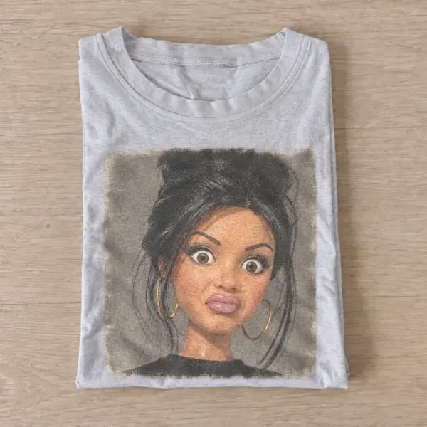 Side eye fashion doll t shirt gray20side eye fashion doll.webp