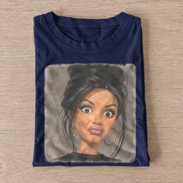 Side eye fashion doll t shirt navy20side eye fashion doll.webp