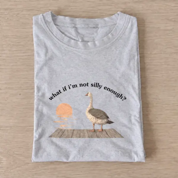 Silly sunset goose t shirt gray20silly sunset goose.webp