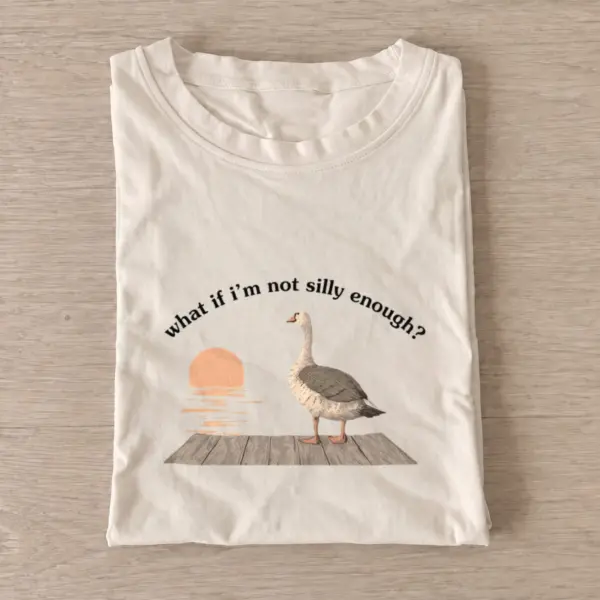 Silly sunset goose t shirt sand20silly sunset goose.webp