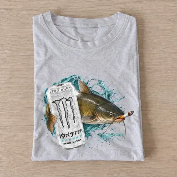 Silver energy catfish t shirt gray20silver energy catfish.webp