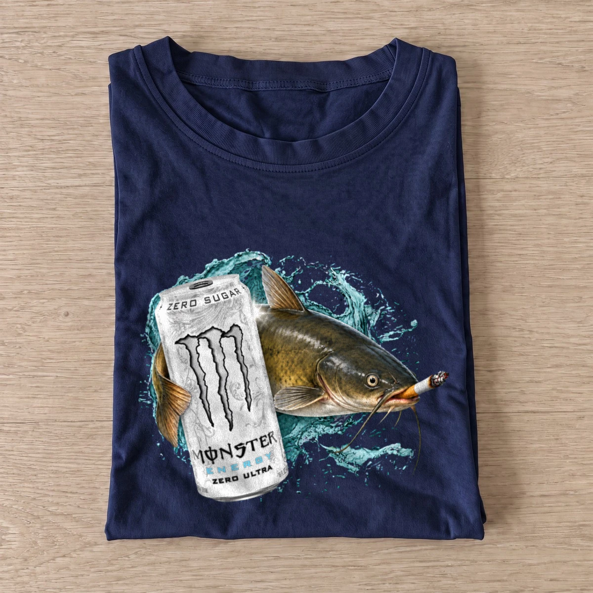 Silver energy catfish t shirt navy20silver energy catfish.webp