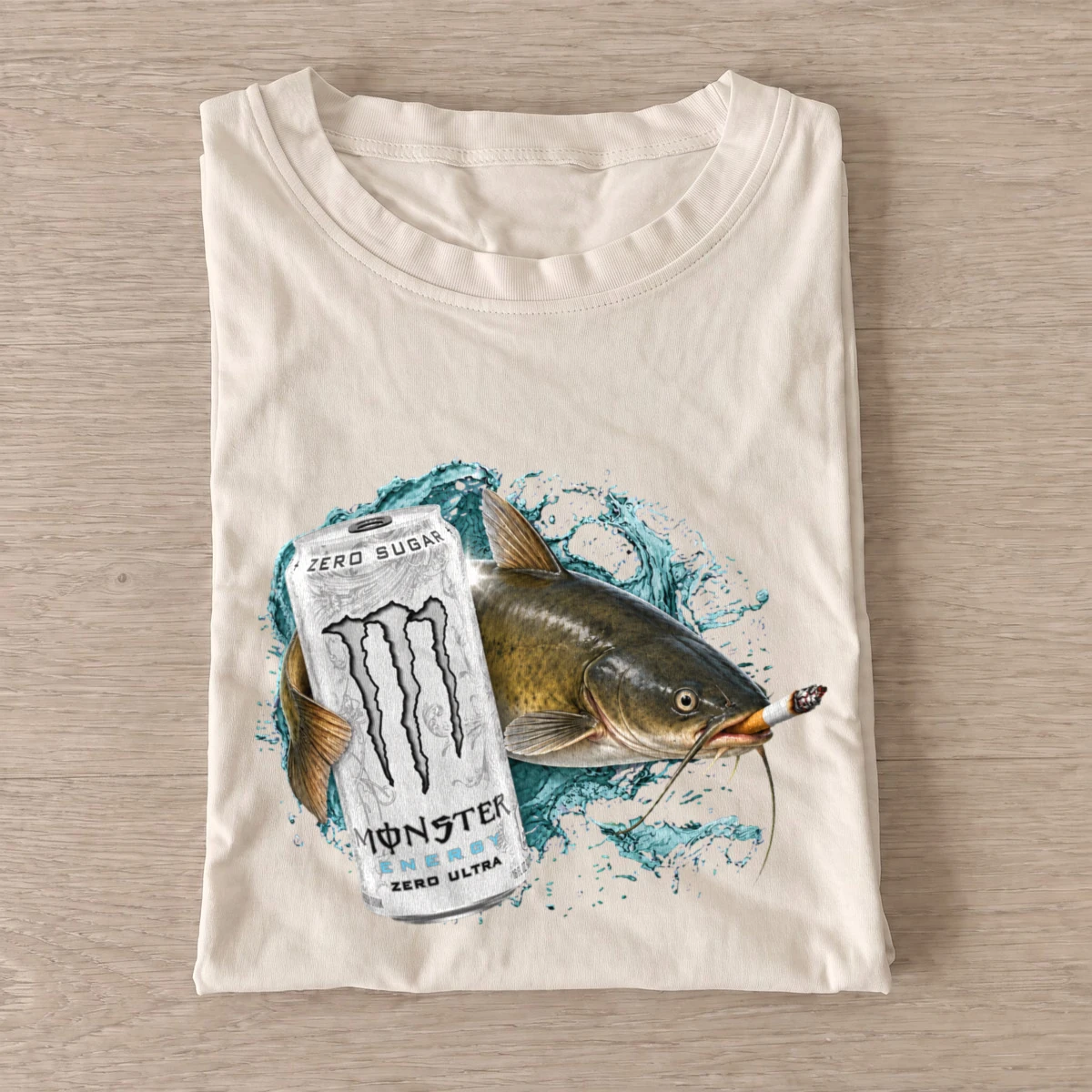 Silver Energy Catfish Fishing T-Shirt — graphic design