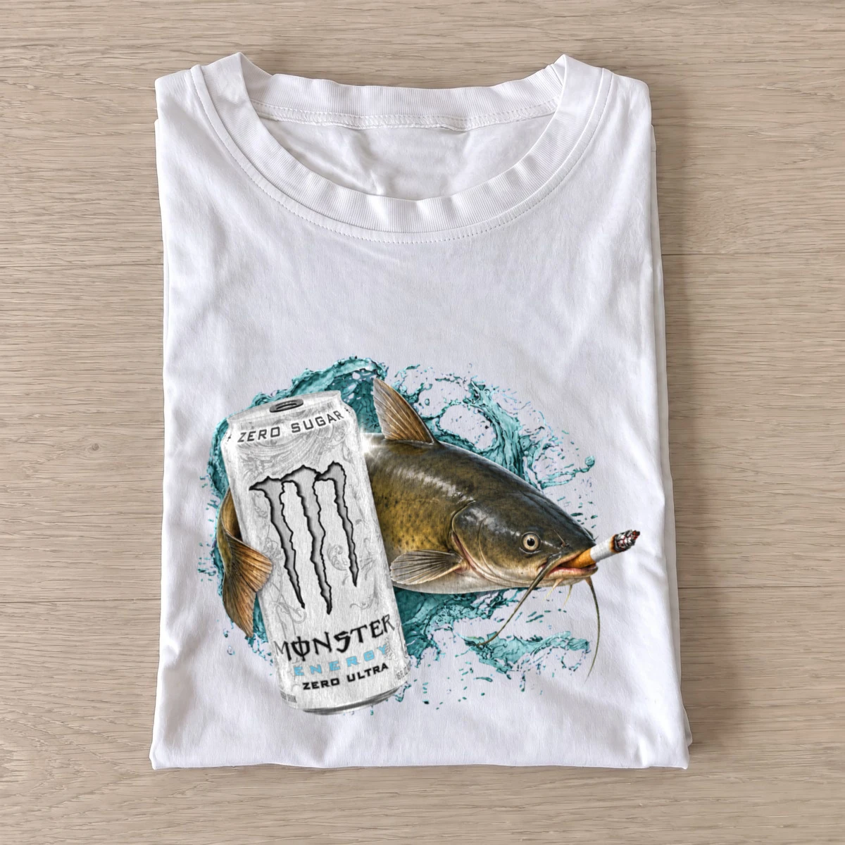 Silver energy catfish t shirt white20silver energy catfish.webp