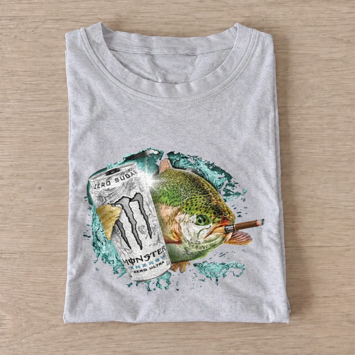 Silver energy trout 01 t shirt gray20silver energy trout 01.webp