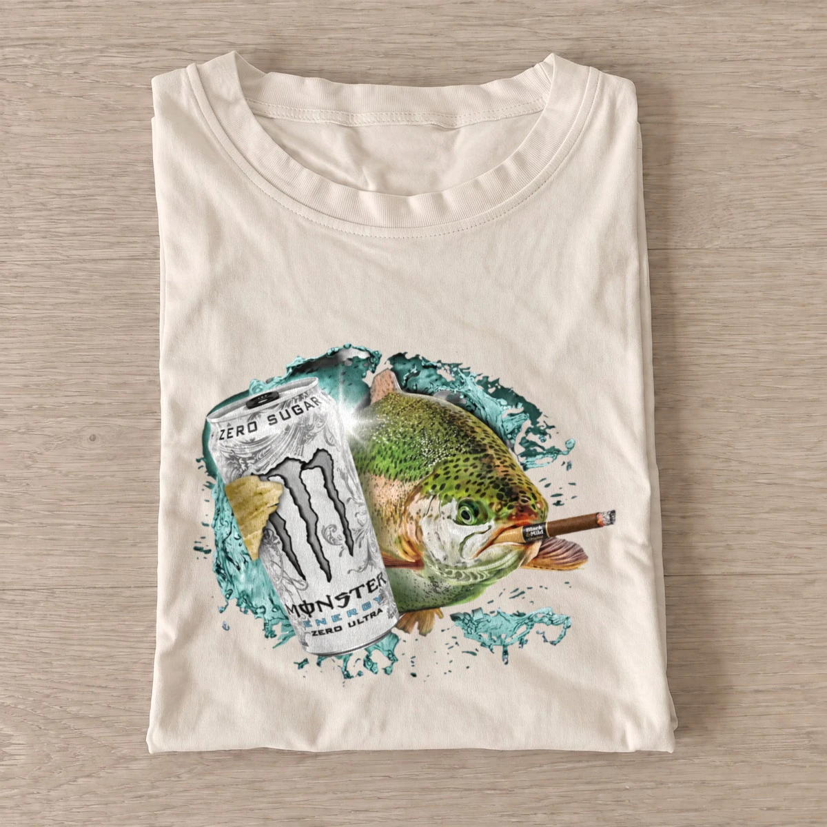 Silver energy trout 01 t shirt sand20silver energy trout 01.webp