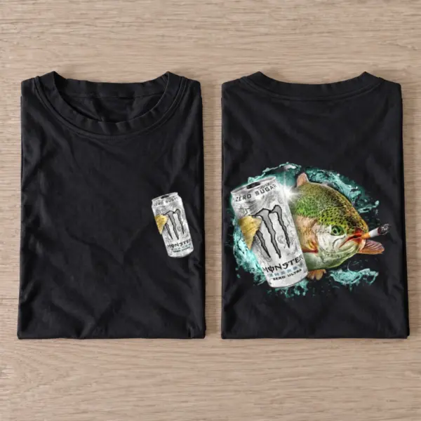 Silver energy trout 02 frontback t shirt black20silver energy trout 02 frontback20print.webp